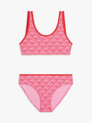 Kids' Script Monogram 2-Piece Swimsuit