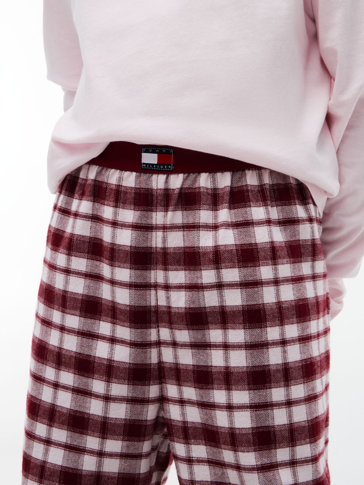 Kids' T-Shirt & Flannel Pant Sleep Set — Lt Pink/ Lt Pink Plaid