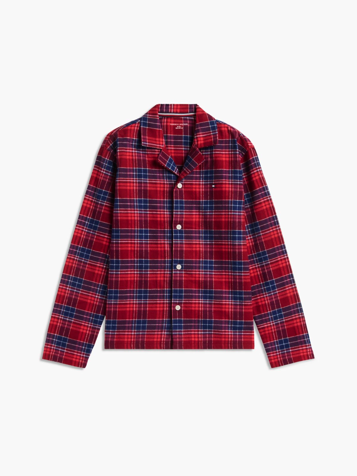 Kids' Flannel Shirt & Pant Sleep Set — Check Global Stp Medium Red