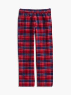 Kids' Flannel Shirt & Pant Sleep Set — Check Global Stp Medium Red 10