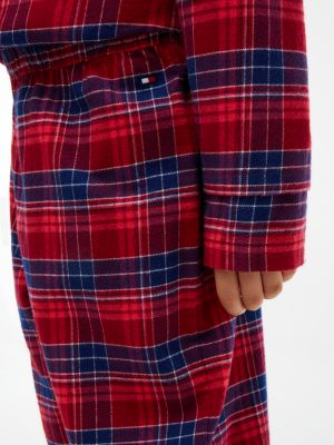 Пижамный комплект для детей, фланель — Tommy Hilfiger, цвет: Клетчатый средний красный — фото 5