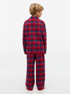 Пижамный комплект для детей, фланель — Tommy Hilfiger, цвет: Клетчатый средний красный — фото 7