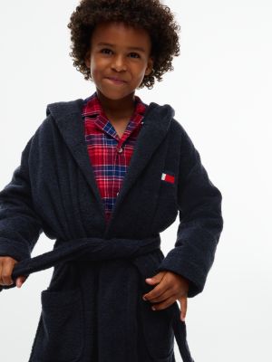Халат для детей, махра — Tommy Hilfiger, цвет: Тёмно-синий — фото 2
