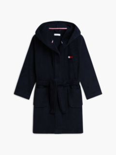 Kids' Lightweight Terry Bathrobe — Navy Blue 5