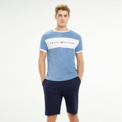 tommy hilfiger flag cotton shorts