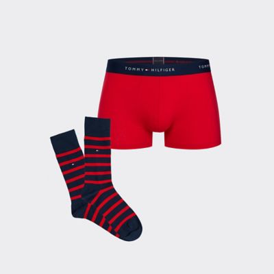 red tommy hilfiger socks