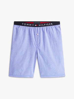 T-Shirt & Woven Short Sleep Set, Navy