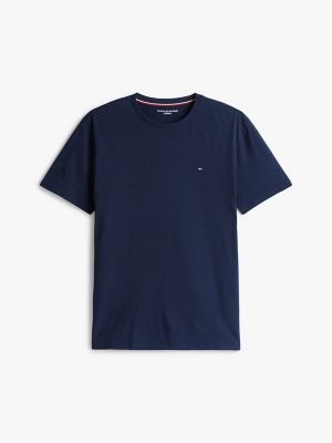 Пижамный комплект для мужчин, с шортами, тканый — Tommy Hilfiger, цвет: Тёмно-синий — фото 3
