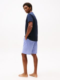 T-Shirt & Woven Short Sleep Set — Navy 5