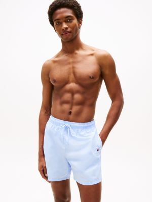 Tommy Logo 7" Swim Trunk, Sweet Blue