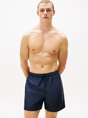 Tommy Logo 7" Swim Trunk, Navy