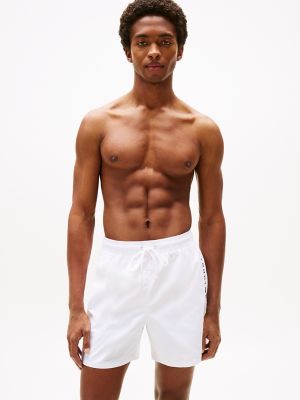 Tommy Logo 7" Swim Trunk, Optic White