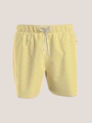 Tommy Hilfiger Men's Tommy Flag 5 Swim Trunks, Created For Macy's In Optic  White Th