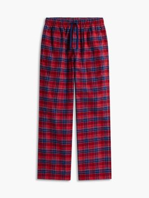 Пижамный комплект Plaid для мужчин, фланель — Tommy Hilfiger, цвет: Клетчатый средний красный — фото 6
