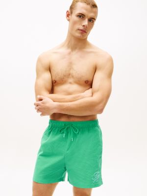 Script Monogram 5" Swim Trunk, Green