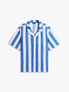 Lightweight Cabana Shirt — Blue Orbit/White Stripe 5
