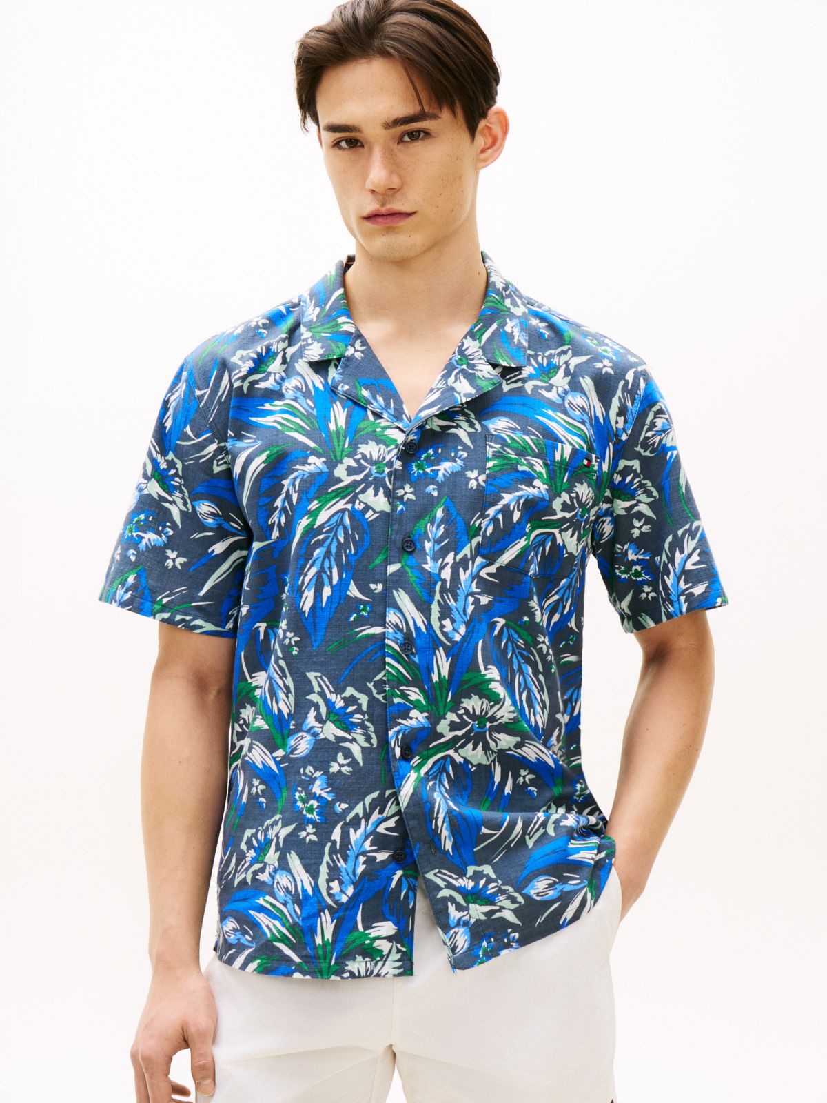 Lightweight Cabana Shirt — Vintage Hawaiian Navy