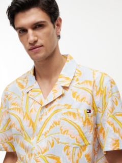 Lightweight Cabana Shirt — Vintage Banana Leaf Keepsake Blue 3