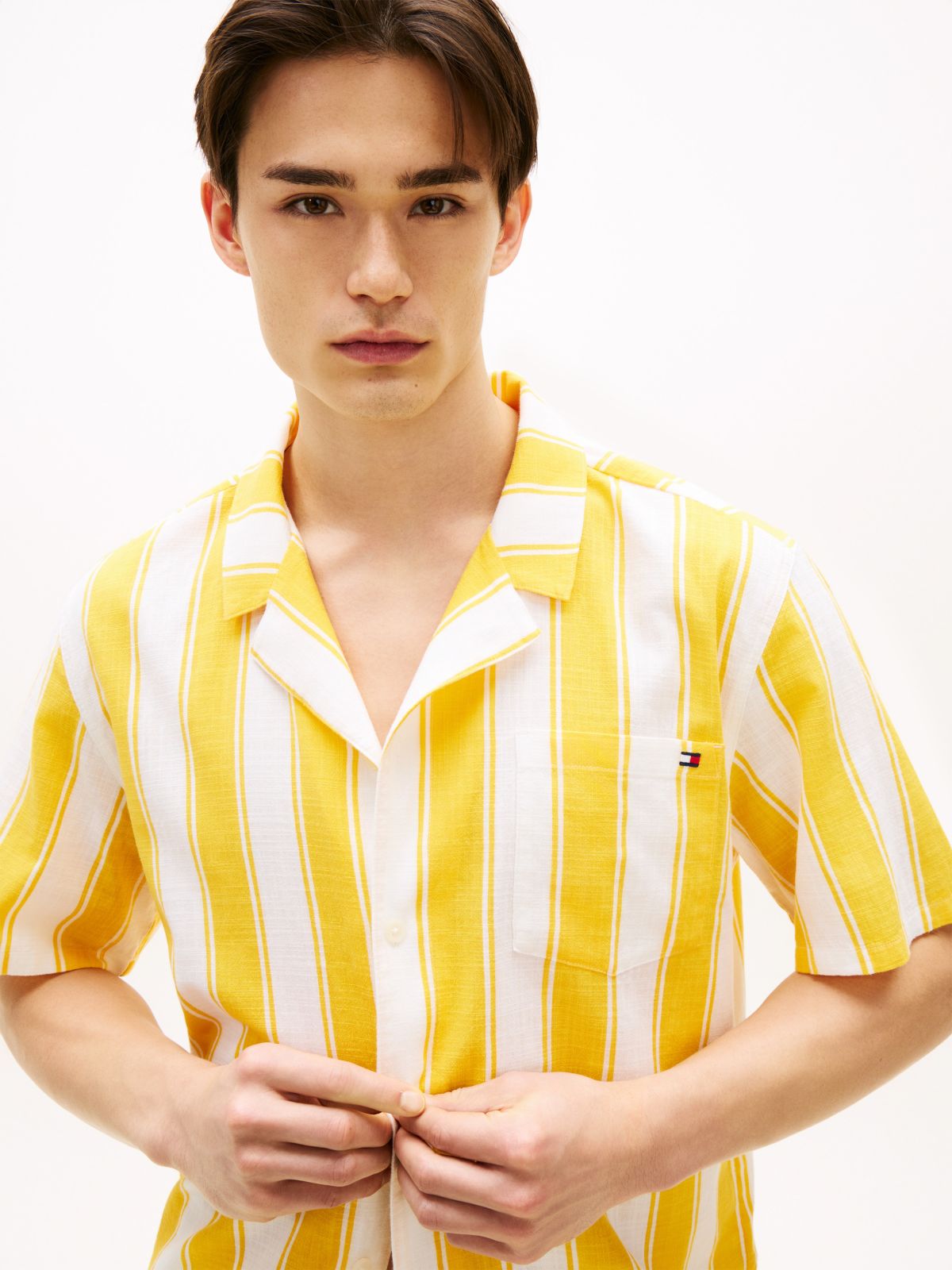 Lightweight Cabana Shirt — Summer Stripe Sunshower/White Stripe