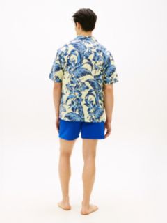Lightweight Cabana Shirt — Vintage Tropical Floral Yellow Multi 4