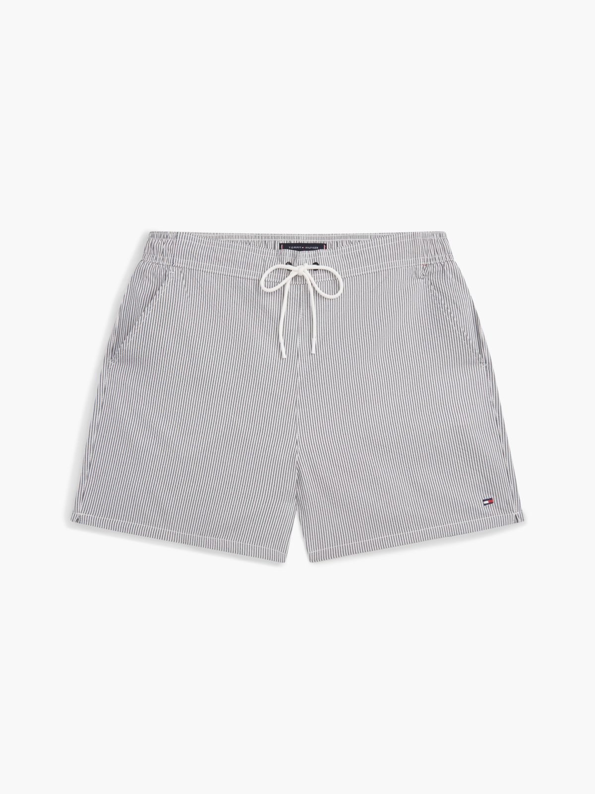 Striped 7" Swim Trunk — Navy