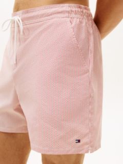 Striped 7" Swim Trunk — Terra Red 3