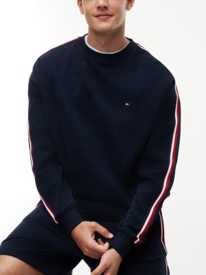 Мужские худи Tommy Hilfiger Signature Stripe Terry Lounge Sweatshirt — фото 3
