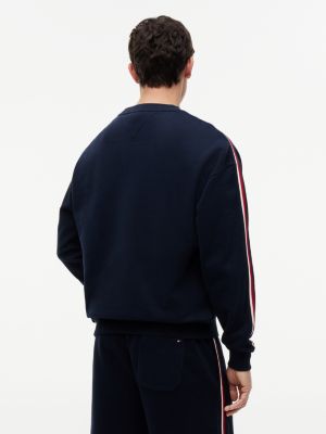 Мужские худи Tommy Hilfiger Signature Stripe Terry Lounge Sweatshirt — фото 4