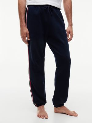 Signature Stripe Terry Lounge Jogger, Navy Blue