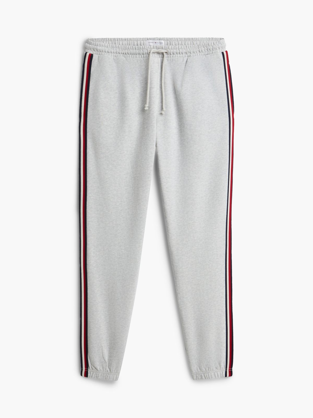 Signature Stripe Terry Lounge Jogger — Ice Grey Heather