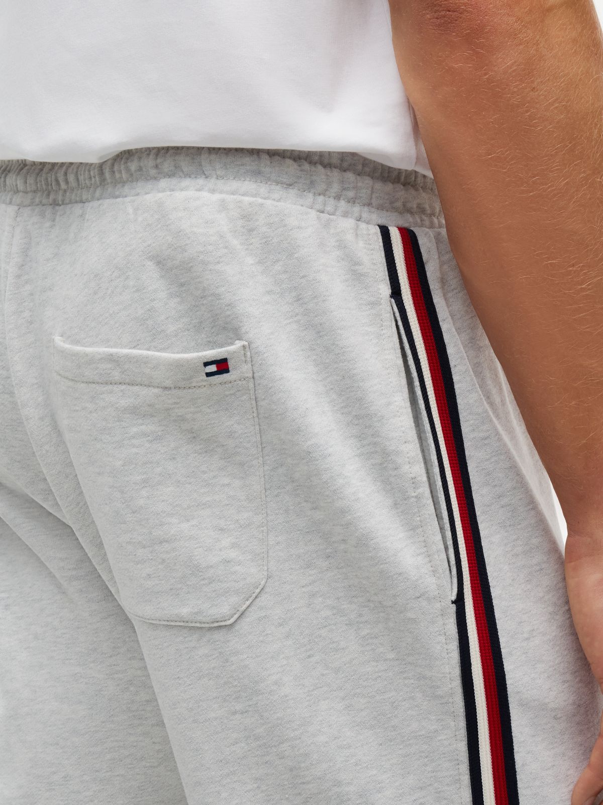 Signature Stripe Terry Lounge Jogger — Ice Grey Heather
