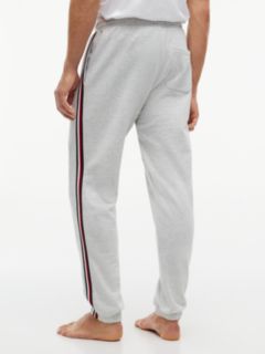 Signature Stripe Terry Lounge Jogger — Ice Grey Heather 4