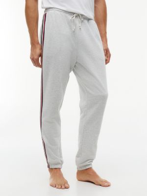 Signature Stripe Terry Lounge Jogger, Ice Grey Heather