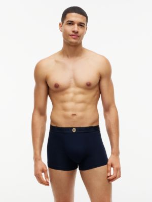 Бельё Crest Wicking для мужчин, с логотипом, 3 шт. — Tommy Hilfiger, цвет: Тёмно-синий / Зелёный — фото 2