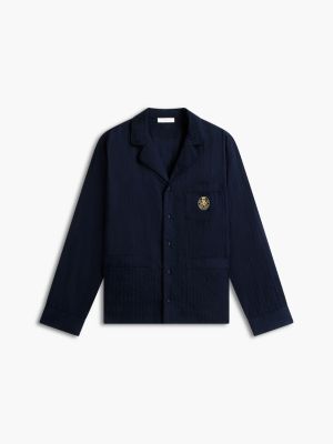 Пижамный комплект Crest Dobby для мужчин, с логотипом — Tommy Hilfiger, цвет: Полосатый — фото 5