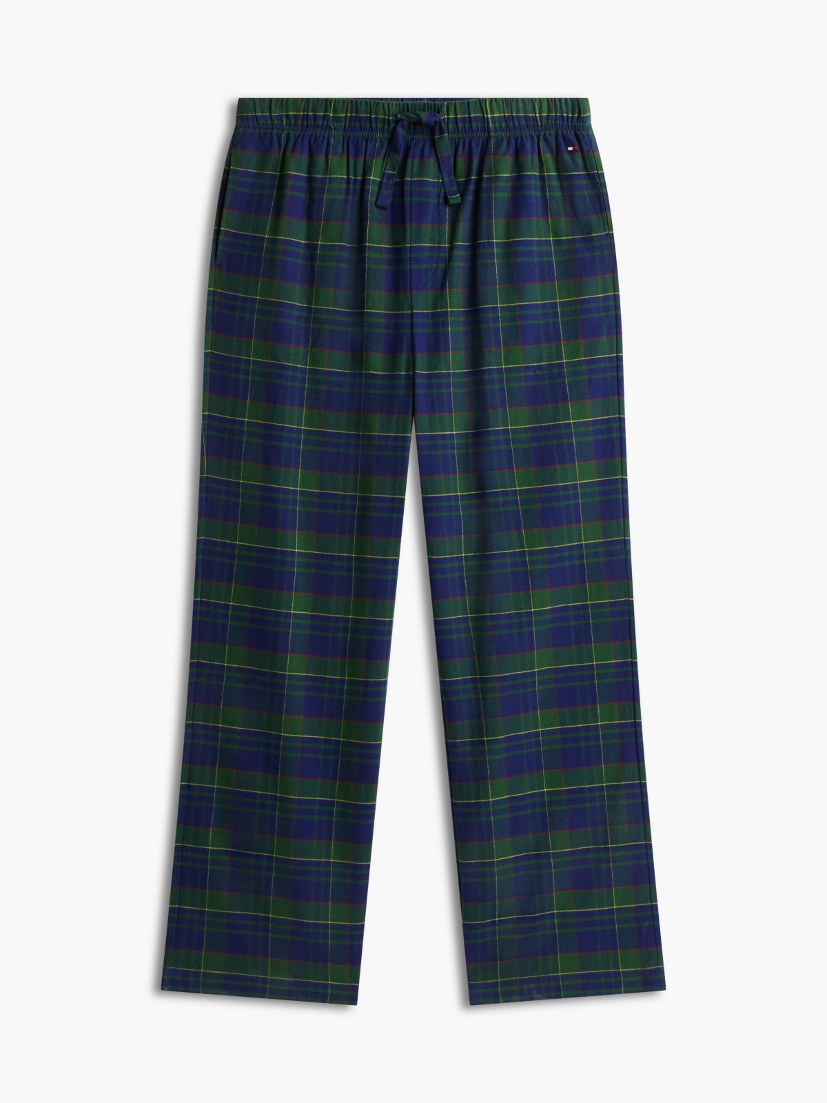 T-Shirt & Plaid Flannel Pant Sleep Set — Deep Evergreen/Bufflo Check