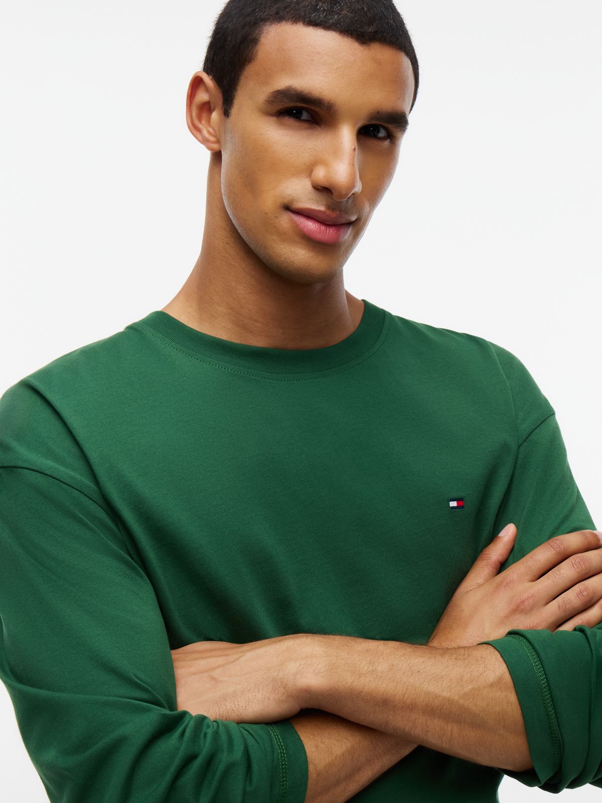 T-Shirt & Plaid Flannel Pant Sleep Set — Deep Evergreen/Bufflo Check