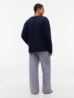 Пижамный комплект для мужчин, в полоску — Tommy Hilfiger, цвет: Тёмно-синий / Полосатый — фото 4