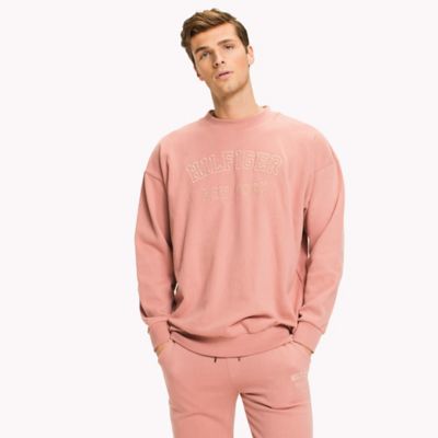 tommy hilfiger pink sweatshirt mens