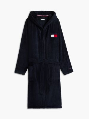 Халат Toweling для мужчин, с капюшоном — Tommy Hilfiger, цвет: Тёмно-синий — фото 5