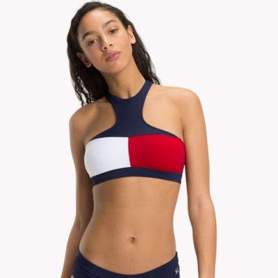 tommy hilfiger bandeau crop top