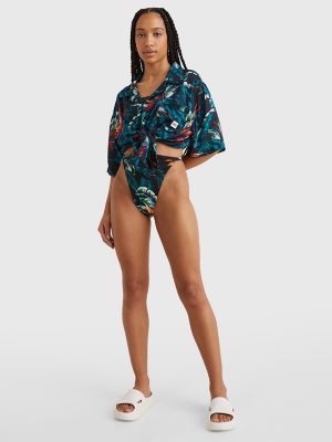 Tropical Print Bikini Bottom |