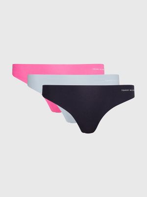 3X Pack Tommy Hilfiger Women's Cotton Thong Underwear Panties