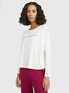 Tommy Hilfiger Femme Vêtements Tops & T-shirts T-shirts Polos Polo oversize colour-block à manches longues 