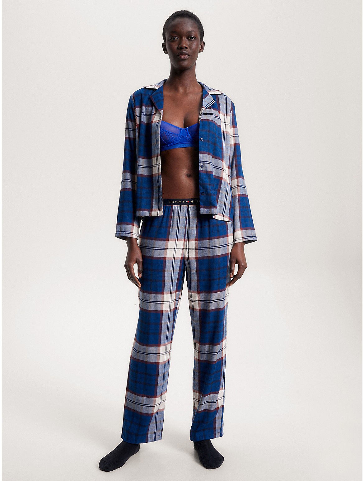 Tommy Hilfiger Women's Flannel Pajama Set - Multi - M