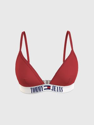 Gepland Brandewijn Tonen Logo Triangle Bikini Top | Tommy Hilfiger