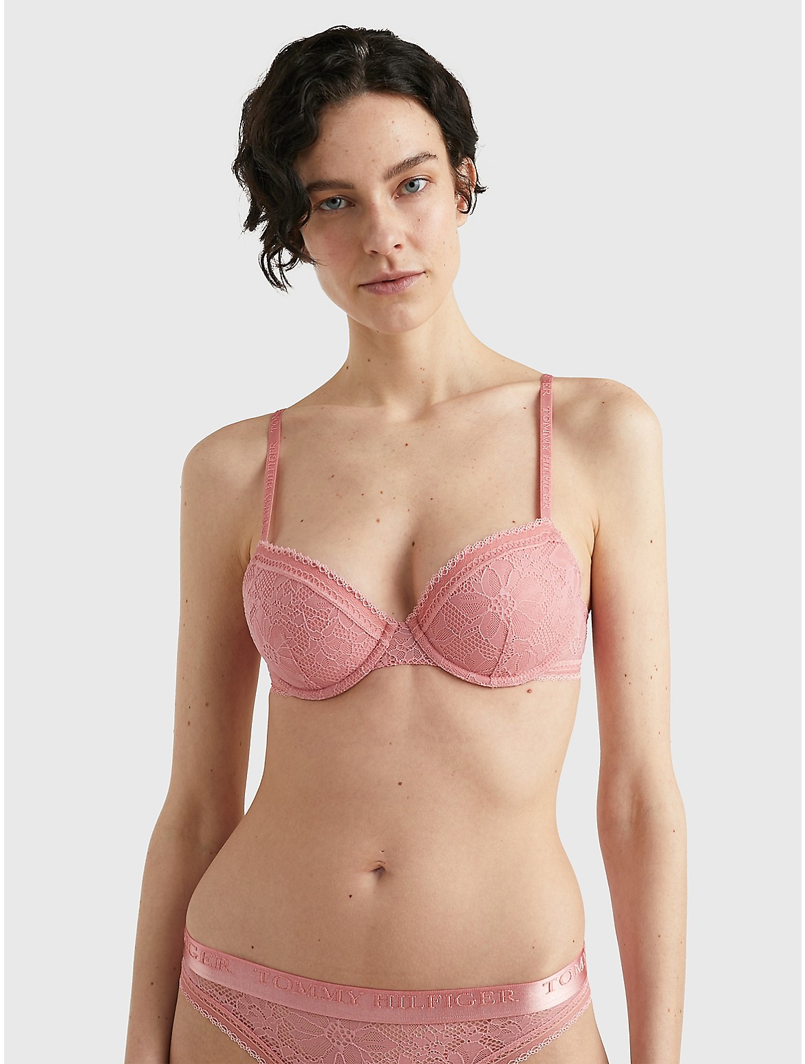 Tommy Hilfiger Women's Lace Spacer Bra - Pink - 32A
