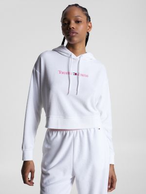 Tommy hilfiger women's cropped hoodie new arrivals