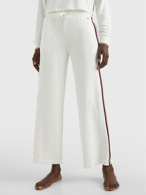 Logo Stripe Lounge Pant, Ecru