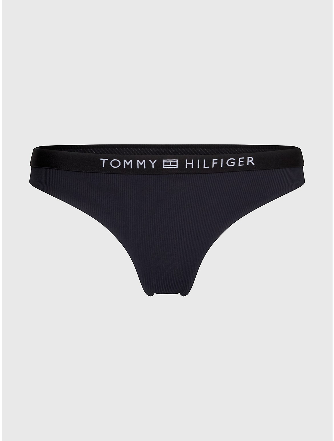 Tommy Hilfiger Women's Logo Bikini Bottom - Black - XS